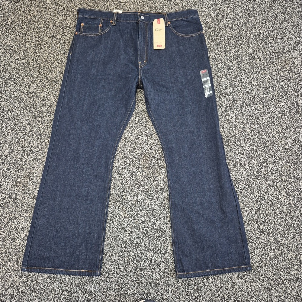 Levi's 517 Bootcut Boot Cut Dark Blue Jeans‎ Mens Size 42x30 New with tags